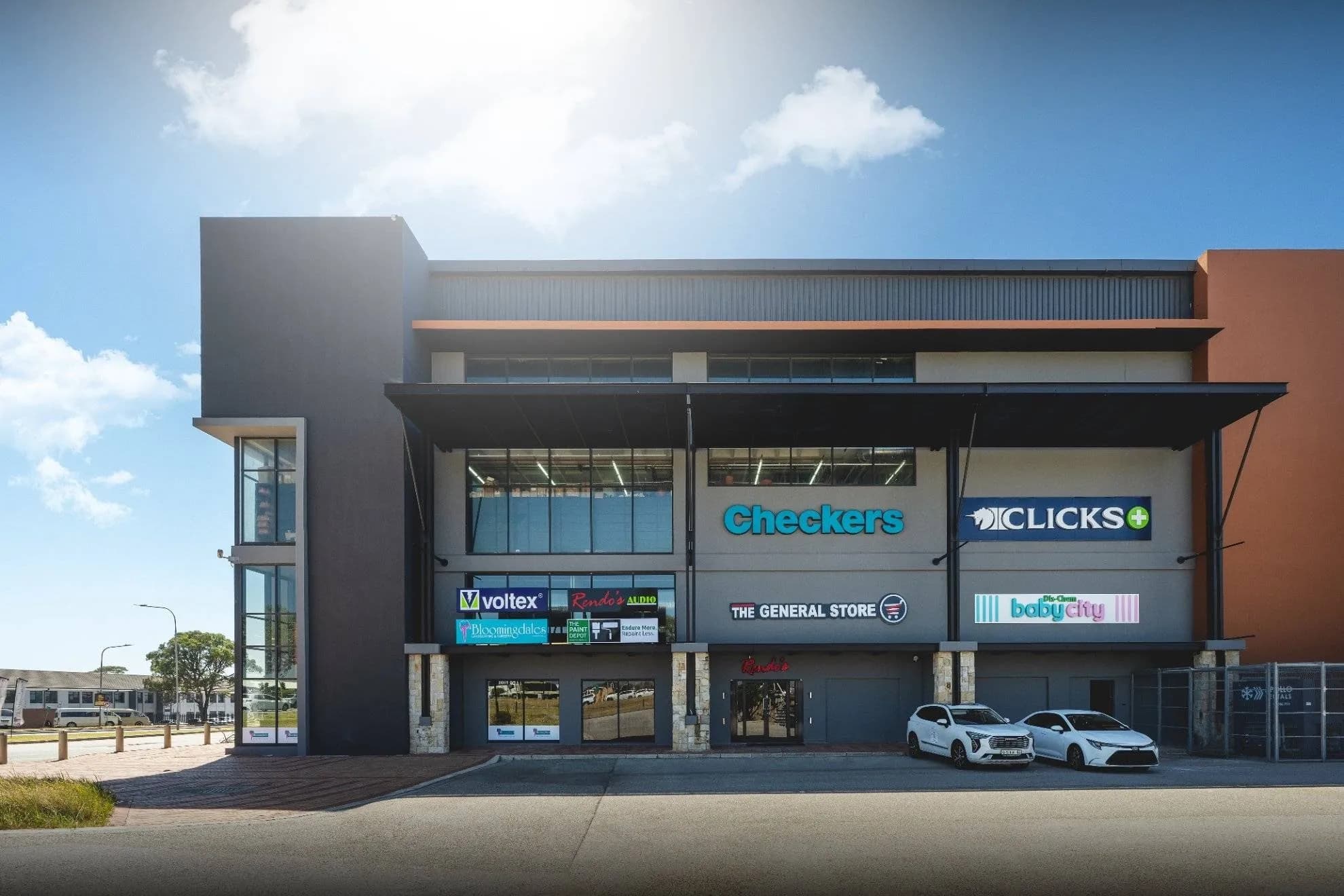 Rendo's Audio storefront at Moffett on Main Lifestyle Centre, Walmer