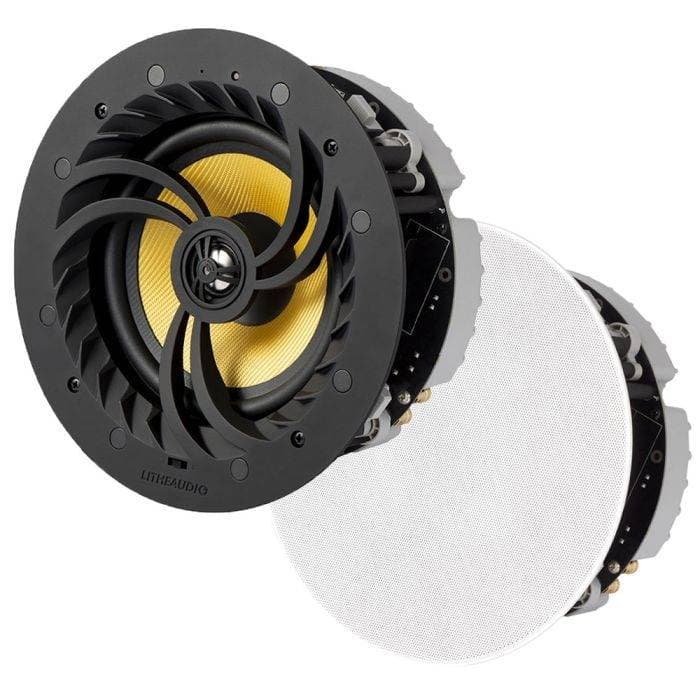 Lithe Audio Wi-Fi In-Ceiling Speakers V2 (Pair, Active and Passive)