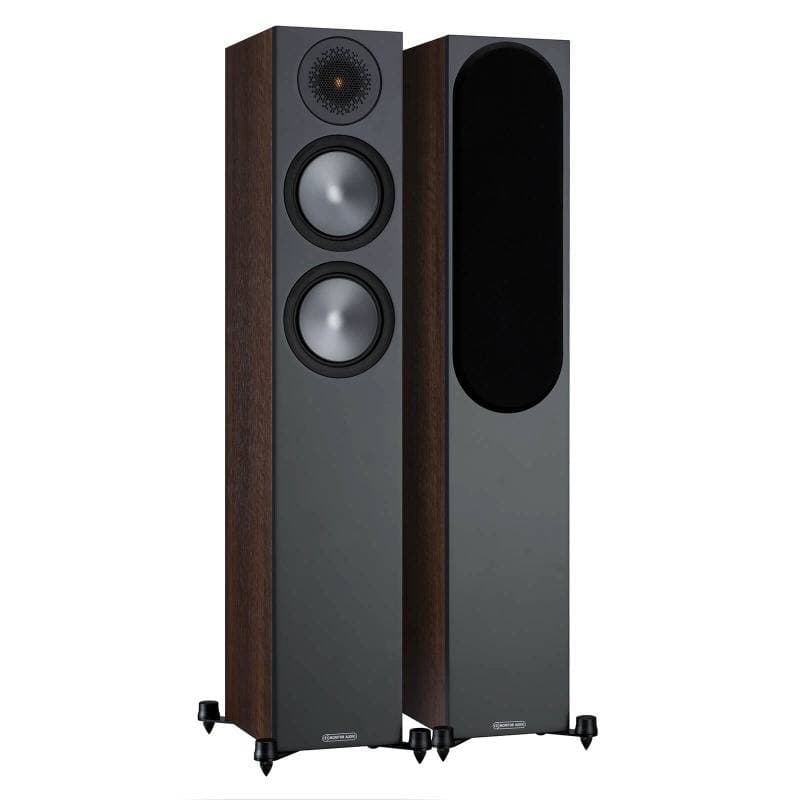 Monitor Audio Bronze 200 6G Floorstanding Speakers, Walnut (Demo Pair)