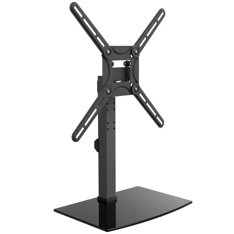 Barkan BRAS320B Swivel and Tilt Tabletop TV Stand, 29" to 58"