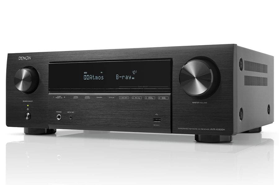 Denon AVR-X1800H 7.2 Channel 8K AV Receiver with HEOS Built-in