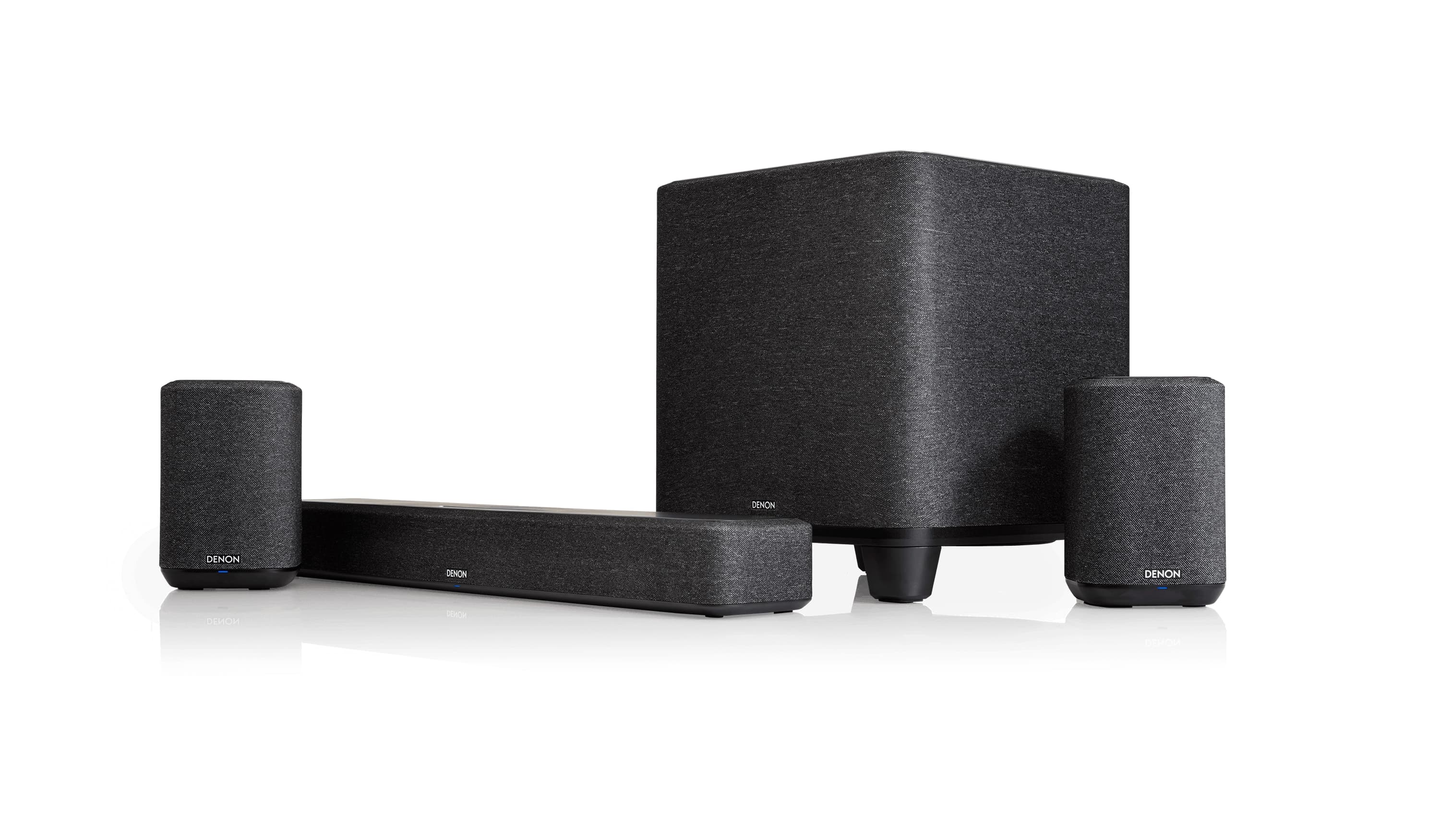 Denon Home 550 Soundbar, Subwoofer and 2x Home 150 Surround Package