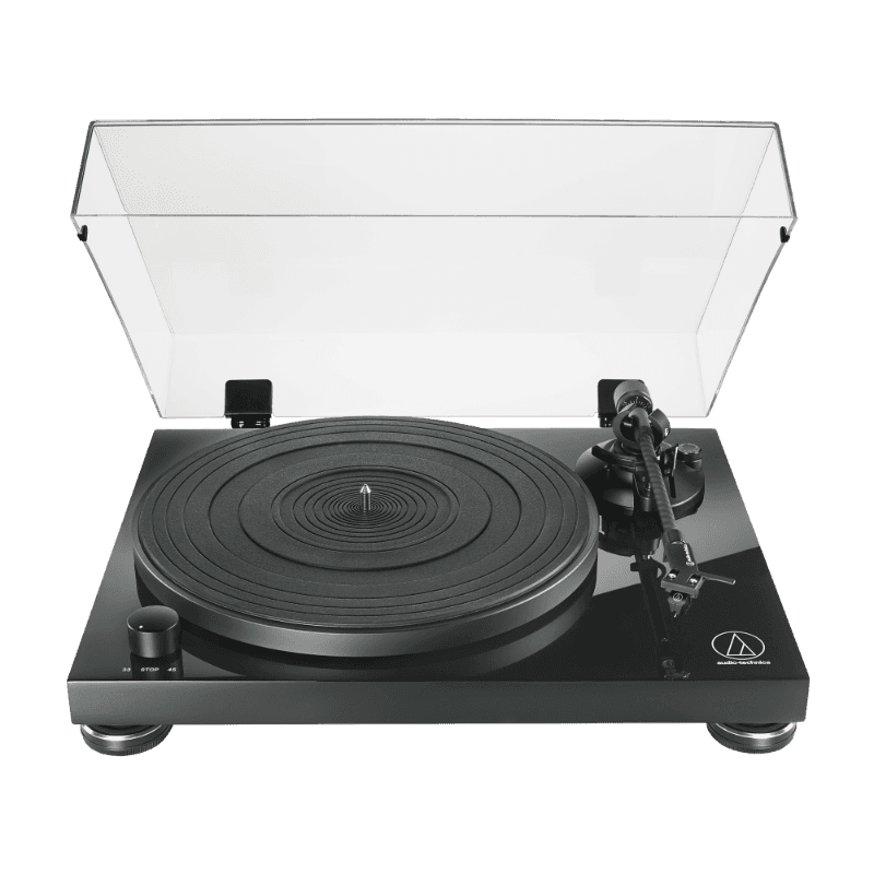 Audio-Technica AT-LPW50PB Belt-Drive Turntable, Piano Black