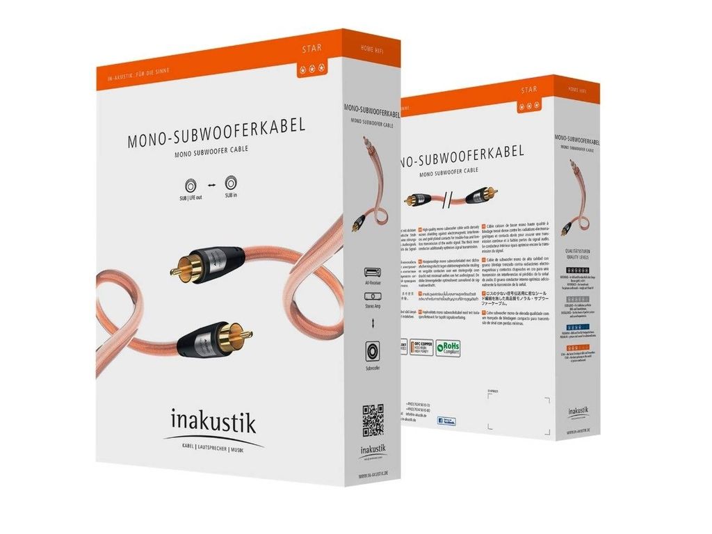 Inakustik Star Mono Subwoofer Cable | Cables | Subwoofer Cables | Shop ...