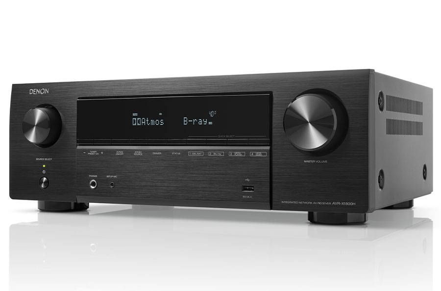 Denon AVR-X1800H 7.2 Ch 8K AV Receiver with HEOS® Built-in